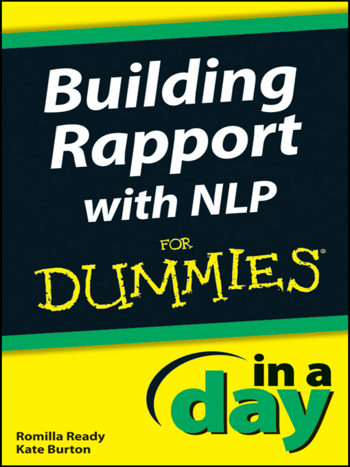 Cover image for Building Rapport with NLP In a Day For Dummies